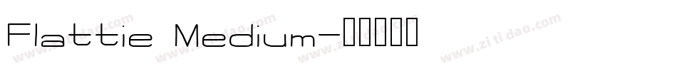 Flattie Medium字体转换